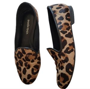 Ramon Tenza Gentry Pony Leopard Smoking Flats